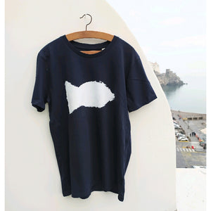 Open image in slideshow, Navy blue &quot;Pescione&quot; t-shirt - JP Amalfi
