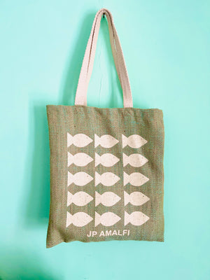 The Jute fish bag_ iuta shopping bag - JP Amalfi
