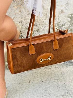 "Era" leather suede bag_ borsa in pelle- made in  Italy - JP Amalfi