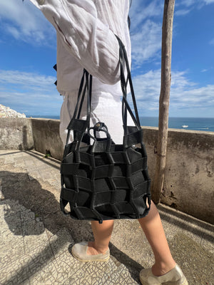 Atena leather bag_ borsa in pelle- made in  Italy - JP Amalfi