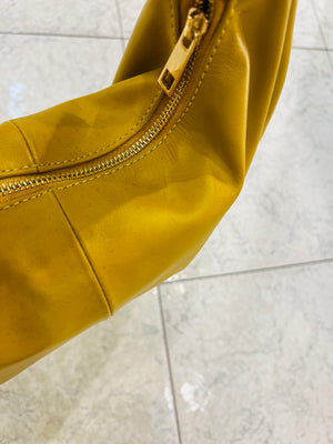 Ocra leather bag_ borsa in pelle- made in  Italy - JP Amalfi