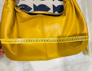 Ocra leather bag_ borsa in pelle- made in  Italy - JP Amalfi