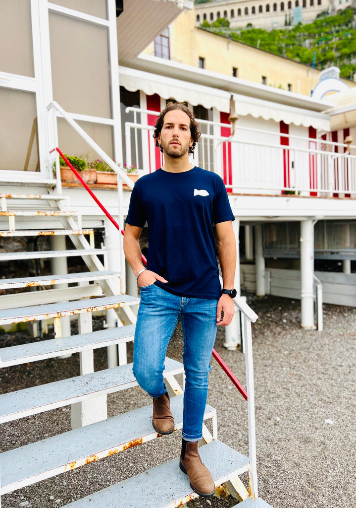 The blue t-shirt "pesce" - JP Amalfi