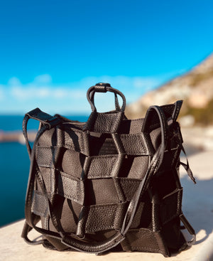 Atena leather bag_ borsa in pelle- made in  Italy - JP Amalfi