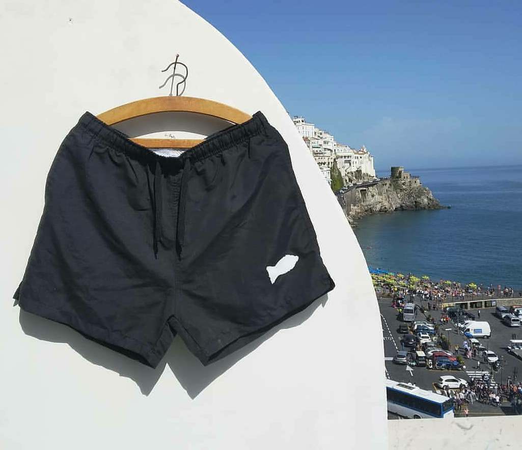 Boxer mare fish - man's swimsuit in navy blue - JP Amalfi