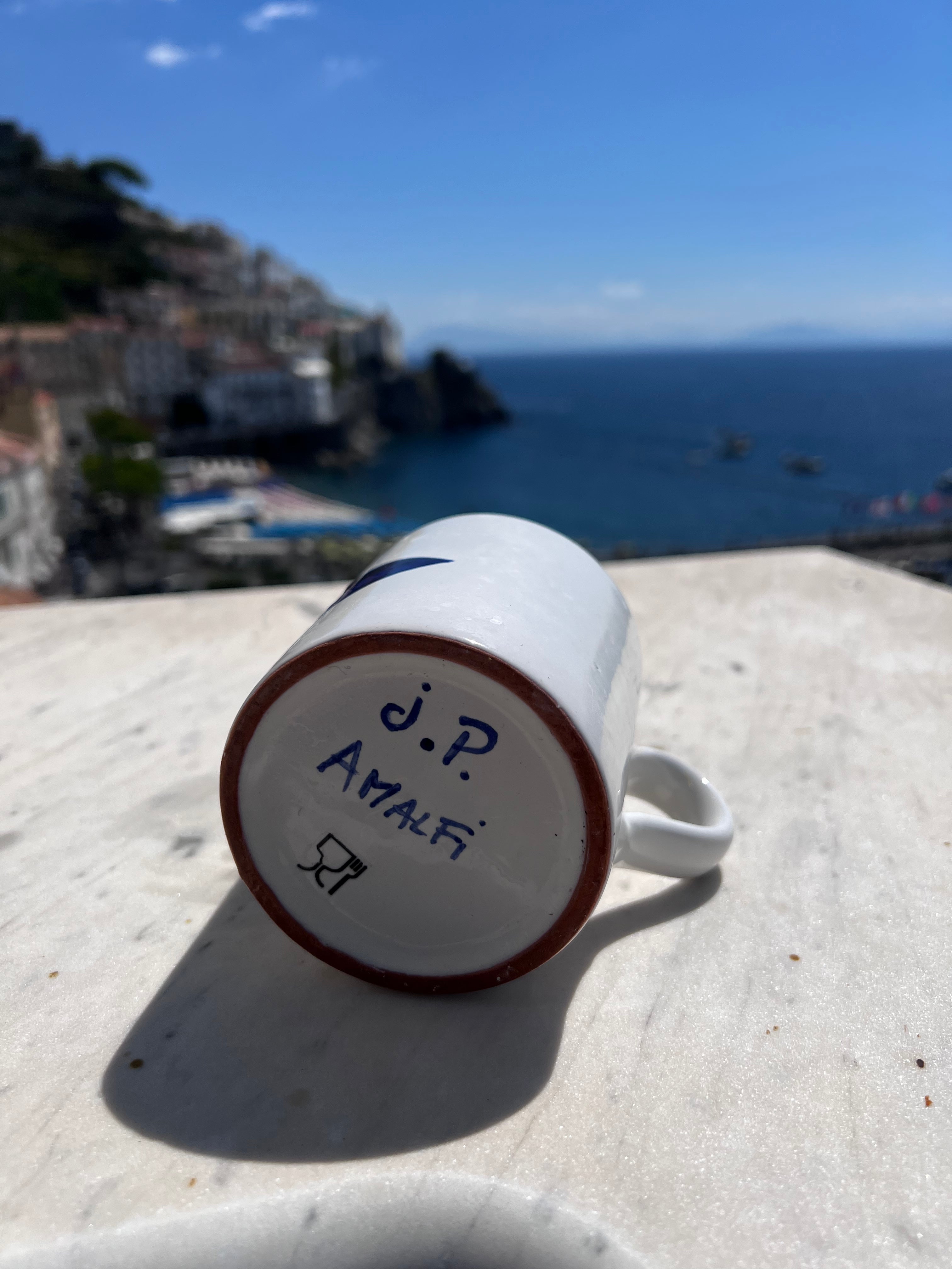 Ceramic Mug Fish handmade on the amalfi coast - JP Amalfi