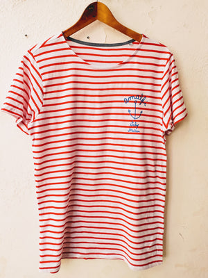 Anchor and stripes  _ unisex t-shirt by JP - JP Amalfi