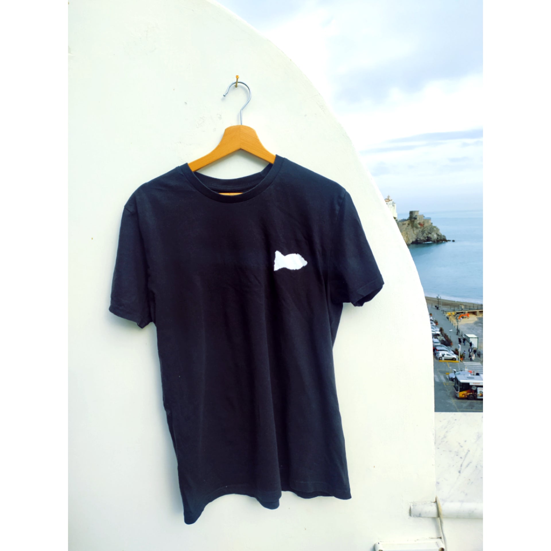 The black t-shirt "pesce" - JP Amalfi
